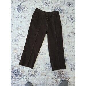 #338 Haggar Corduroy Trousers 36x 29 Men's Brown Pants Cords 100% Cotton Vintage